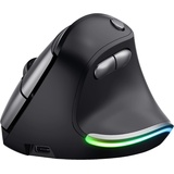 Trust Bayo Wireless Rechargeable Ergonomic Mouse, ECO zertifiziert, schwarz/grau, USB (24731)