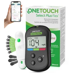 OneTouch Select Plus Flex Blutzuckermessgerät mg/dL