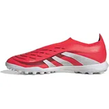 Adidas Unisex Predator League Laceless Turf Football Boots Fußballschuhe, Lucid Red/Cloud White/Core Black, 46 2/3 EU