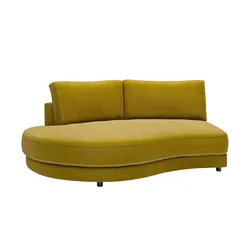 Jette Home Element Abschluss rund links in Feincord Sila , grün , Maße (cm): B: 205 H: 85 T: 166.0