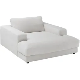KAWOLA Sessel MADELINE Feincord 150 x 86 x 170 cm Weiß