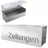 Mocavi Zeitungsfach XXL mit Deckel Edelstahl rostfrei & wetterfest moderne Design-Zeitungsrolle eckige Zeitungsbox Schriftzug 'ZEITUNGEN' hochwertig für Outdoor MOCAVI ZF 2b Regenschutz