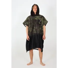 After essentials Regenponcho Grün/Schwarz One Size