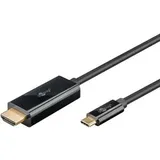 goobay USB-C/HDMI Adapterkabel 1 m Schwarz