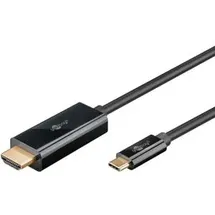 goobay USB-C/HDMI Adapterkabel 1 m Schwarz