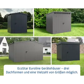 Hörmann EcoStar Gerätehaus 2,29 x 2,62 m Anthrazitgrau
