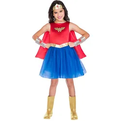 Wonder Woman Mädchenkostüm Classic
