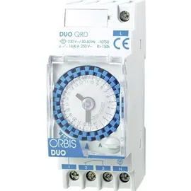 Orbis Zeitschalttechnik DUO QRD 230 V Hutschienen-Zeitschaltuhr analog 230 V/AC