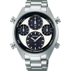 Seiko Prospex Speedtimer Chronograph Solar Quarz SFJ001P1 Sonderangebot - schwarz / weiß,silber - 42mm