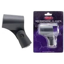 Stagg 15768 Gummi Flexibel Mikrofonklämme (23-29 mm) schwarz