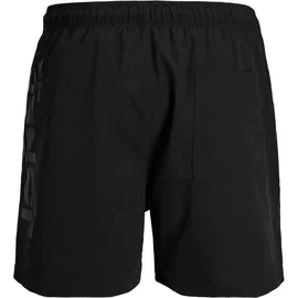 Jack & Jones PlusSize Badeshorts JPSTMAUI WAVE LOGO Schwarz 5XL