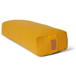 #DoYourYoga Yoga-Bolster Paravati - gefüllt mit Bio-Buchweizenschalen - 67 x 22 x 13 cm - Indischgelb