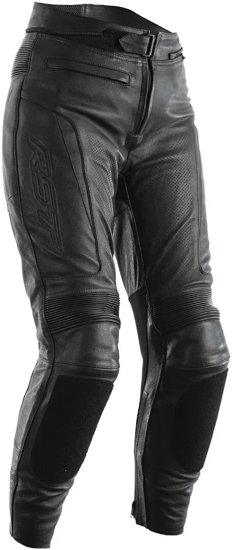 RST GT Ladies Motorcycle Leather Pants Dames Motorcycle Leather Pants, zwart, XL Voorman