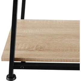 Tectake tectake® Schreibtisch, Paisley 120x50x73,5cm Industrial Style, trapezförmiges Gestell, Seitenregal mit 2 Ablagefächern, 120 x 50 x 73,5 cm