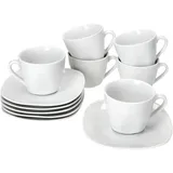 Mambocat Lotta Kaffeetasse 0,17 l Weiß 6 St.