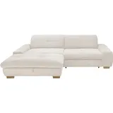 Set One by Musterring Ecksofa »SO 1200 inkl. Sitztiefen- & Rückenverstellung für hohen Sitzkomfort,«, wahlweise mit Bettfunktion und Stauraum, L-Form, auch in Cord Bezug, beige