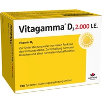 Wörwag Pharma GmbH & Co. KG Vitagamma D3 2.000 I.E. Vitamin D3 NEM Tabletten 200 St.