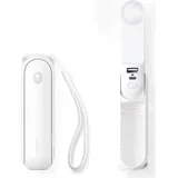 JISULIFE F8 3-in-1 Handventilator 10 cm Weiß