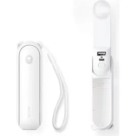 JISULIFE F8 3-in-1 Handventilator 10 cm Weiß