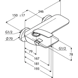 Kludi Balance Einhandwannenmischer (524450575)
