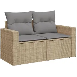 vidaXL Garten-Sofagarnitur 4-tlg. Loungeset beige