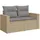 vidaXL Garten-Sofagarnitur 4-tlg. Loungeset beige