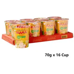 MAMA Instant Nudeln Schweinefleisch Cup 16 X 70g