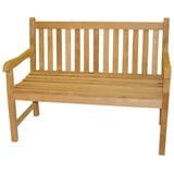 LINDER EXCLUSIV Lex Premium Teak Gartenbank Picadelly Sitzbank Holzbank Teakbank Parkbank nachhaltig 120cm : 120 cm