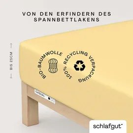 schlafgut Casual 120 x 200 - 130 x 200 cm yellow mid