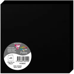 Pollen 250x Doppelkarte Pollen 135x135mm 210g - Schwarz 2805C