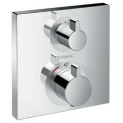 Hansgrohe Ecostat Square Thermostat Aufputzteil für 2 Funktionen Chrom