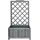 Hti-Living Pflanzkasten mit Rankgitter 100 x 40 x 80 cm Grau