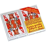 marion10020 Senioren Skat-Karten 32 Blatt Skat Karten Spielkarten Französisches Skatspiel, 2er-Set