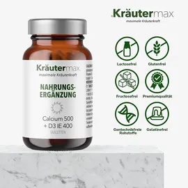 kräutermax – naturheilmittel seit 1890 Calcium 500+D3 Tabletten 90 St.