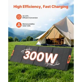 Vevor Faltbares Monokristallin Solarpanel 300 W