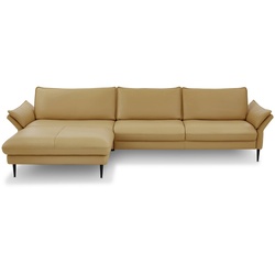 HUKLA Ecksofa HP1901 Leder Vivre Kurkuma