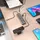 AISENS ASUC-8P044-GR USB-C, 8 Ports), USB Hub, Grau,