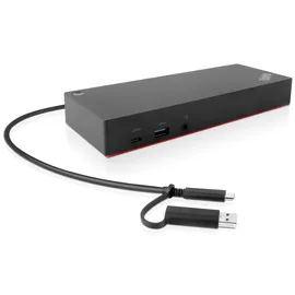 Lenovo 40AF0135EU laptop-dockingstation & portreplikator Kabelgebunden Schwarz