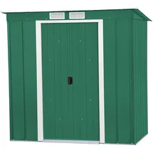 Duramax Gerätehaus Pultdach 6 x 4 m Grün