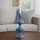 Mirrors and More Kerzenhalter Laureen Metall Blau