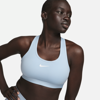 Nike Swoosh Medium Support Sport-BH Damen hellblau