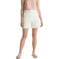 ESPRIT Collection Damen Shorts 040eo1c304, Off White (110), 38W - 38W