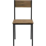 ML-Design 4-teilig, Esstisch Set Essgruppe für 4 Personen, Eiche-Rustikal, mit 2 Stühlen 1 Bank Tisch Möbel Modern