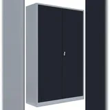 Lüllmann Kolloss Aktenschrank 195 x 120 x 60 cm Grau/Anthrazit