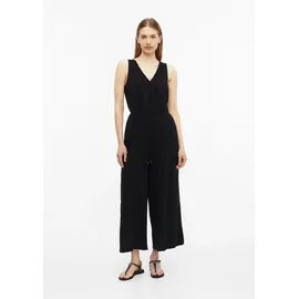 s.Oliver Overall aus Musselin mit elastischer Taille - schwarz - 38