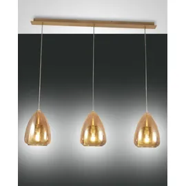Fabas Luce Britton 3-flg. 40W Durchmesser 60 cm Amber