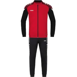 JAKO Kinder Sportanzug Polyester Performance, rot/schwarz, 140