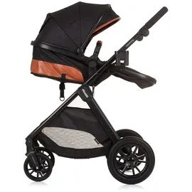 Chipolino Kinderwagen Harmony 2 in 1 Wickeltasche, Getränkehalter, Fußabdeckung schwarz