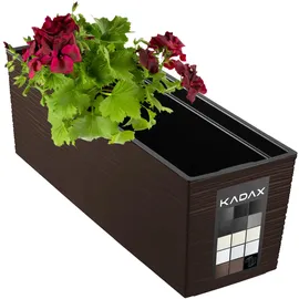 Kadax Blumenkasten 18,5 x 19,5 x 56 cm Braun