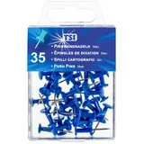 TSI Pinnwandnadeln Standard 35er Packung, Farbe blau, Art.-Nr. 48327